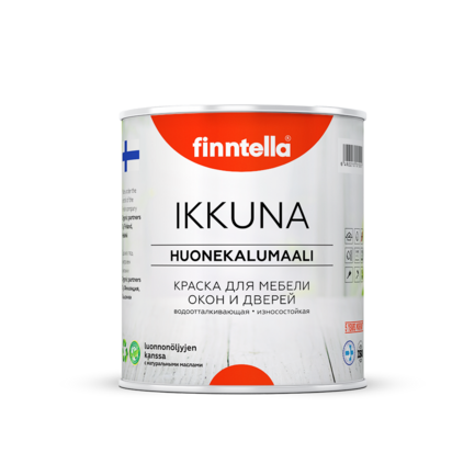 FINNTELLA IKKUNA HUONEKALUMAALI — финская краска для деревянной мебели с натуральными маслами изб. 1